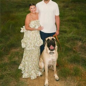 MISSGUIDED Pleated Flowy Chiffon Tiered Ruffle Maxi Dress Is Floor Length